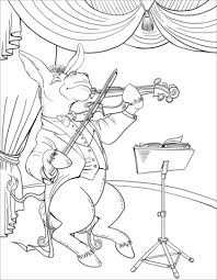 Dibujos de Burro Tocando El Violin