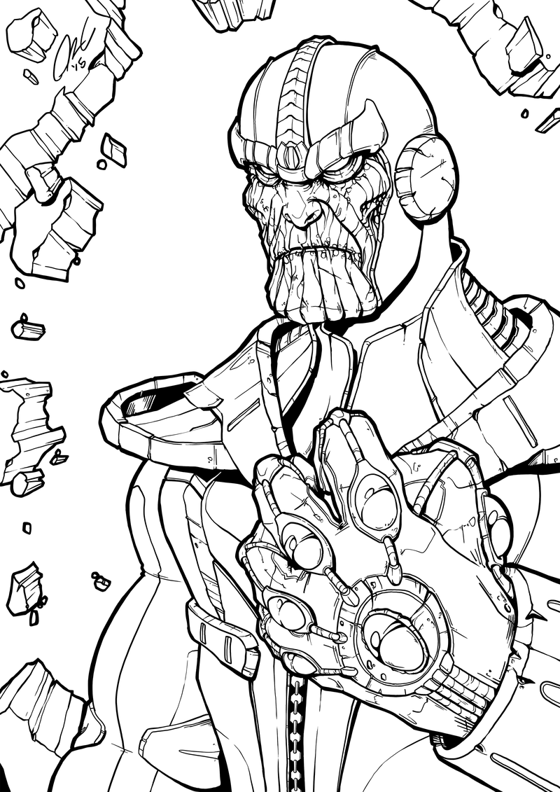 Dibujos de Marvel Thanos
