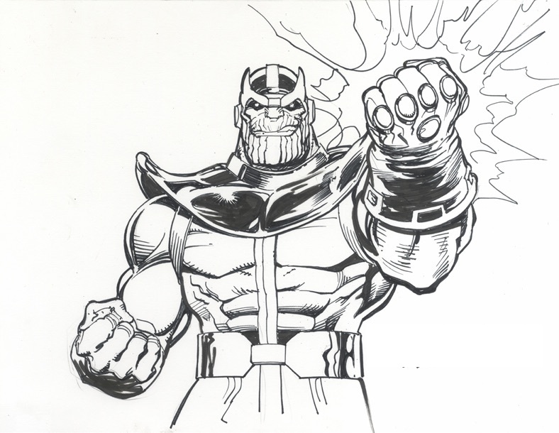 Dibujos de Fuerte Thanos
