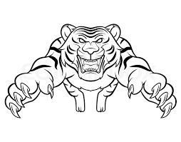 Dibujos de Tigre Atacando