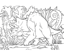 Dibujos de Un Torosaurus