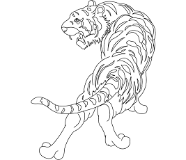 Dibujos de Un Tigre
