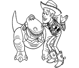 Dibujos de Rex y Woody En Toy Story 4