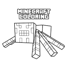 Dibujos de Minecraft Araña
