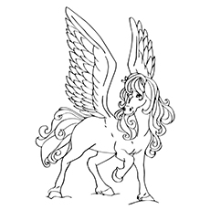 Dibujos de Hermosa Pegaso