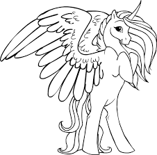 Dibujos de Unicornio Alado