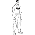Dibujos de Superboy Fuerte