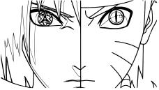 Dibujos de Naruto y Sasuke