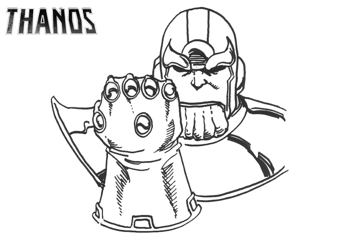 Dibujos de Thanos E Infinito Guantelete