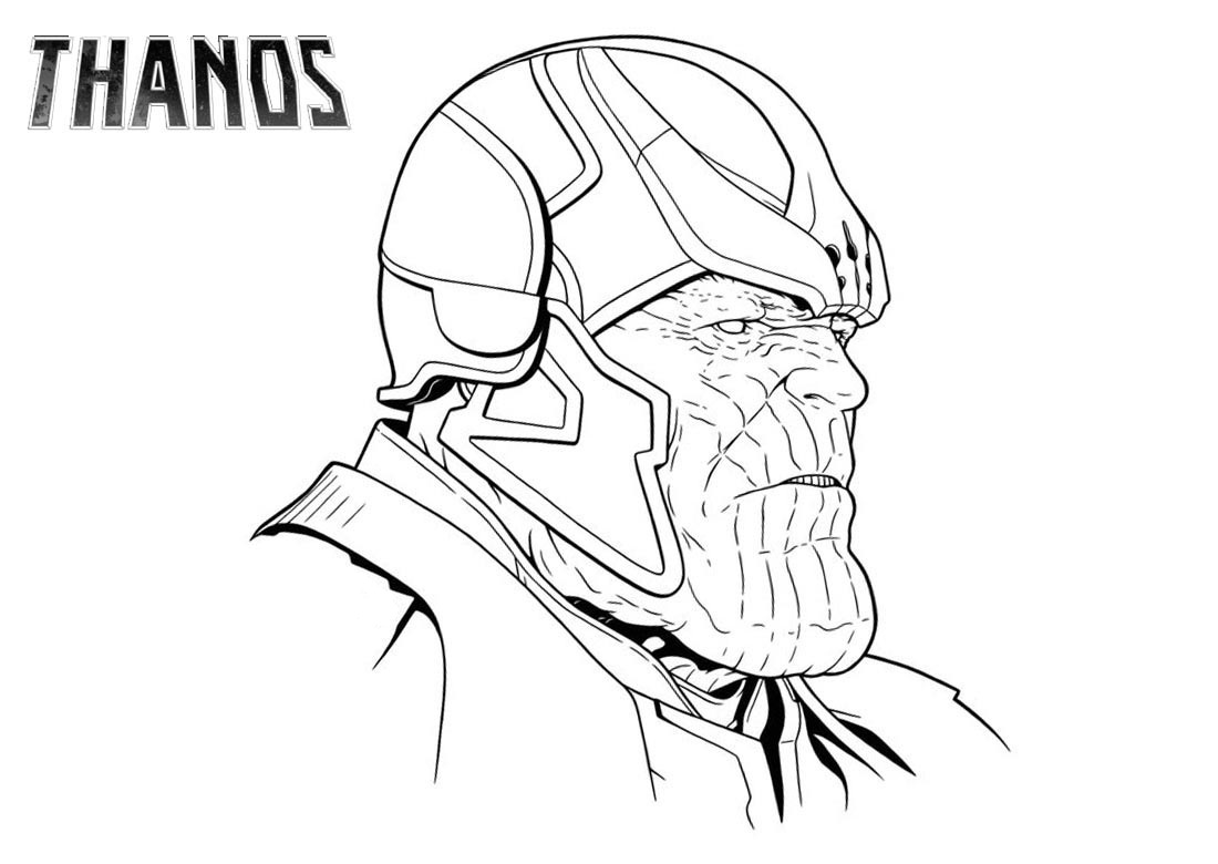 Dibujos de Cara de Thanos