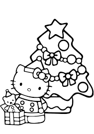 Dibujos de Feliz Navidad Kitty