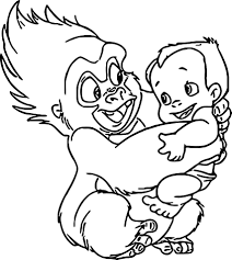 Dibujos de Terk con Bebé Tarzán