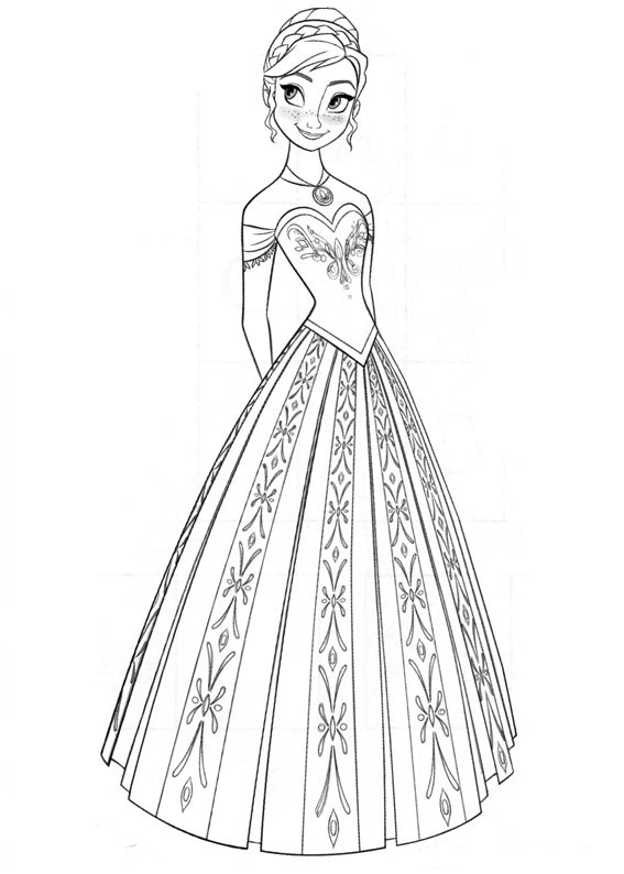 Dibujos de Princesa Anna
