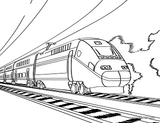 Dibujos de Tren de Alta Velocidad