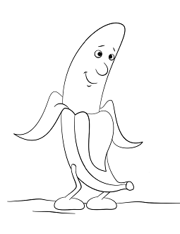 Dibujos de Plátano de Dibujos Animados